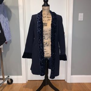 INC Royal Blue Long Jacket